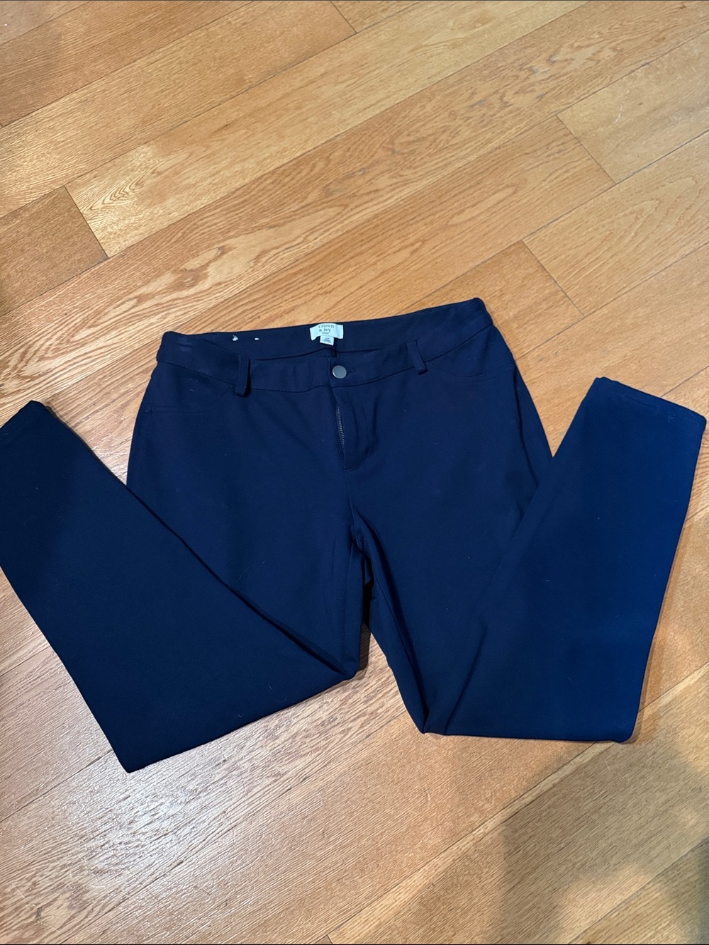 crown & ivy Navy 10p women’s ' Slim Stretch Pants - Picture 5 of 11